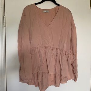 Zara TRF Collection Peplum Blouse
